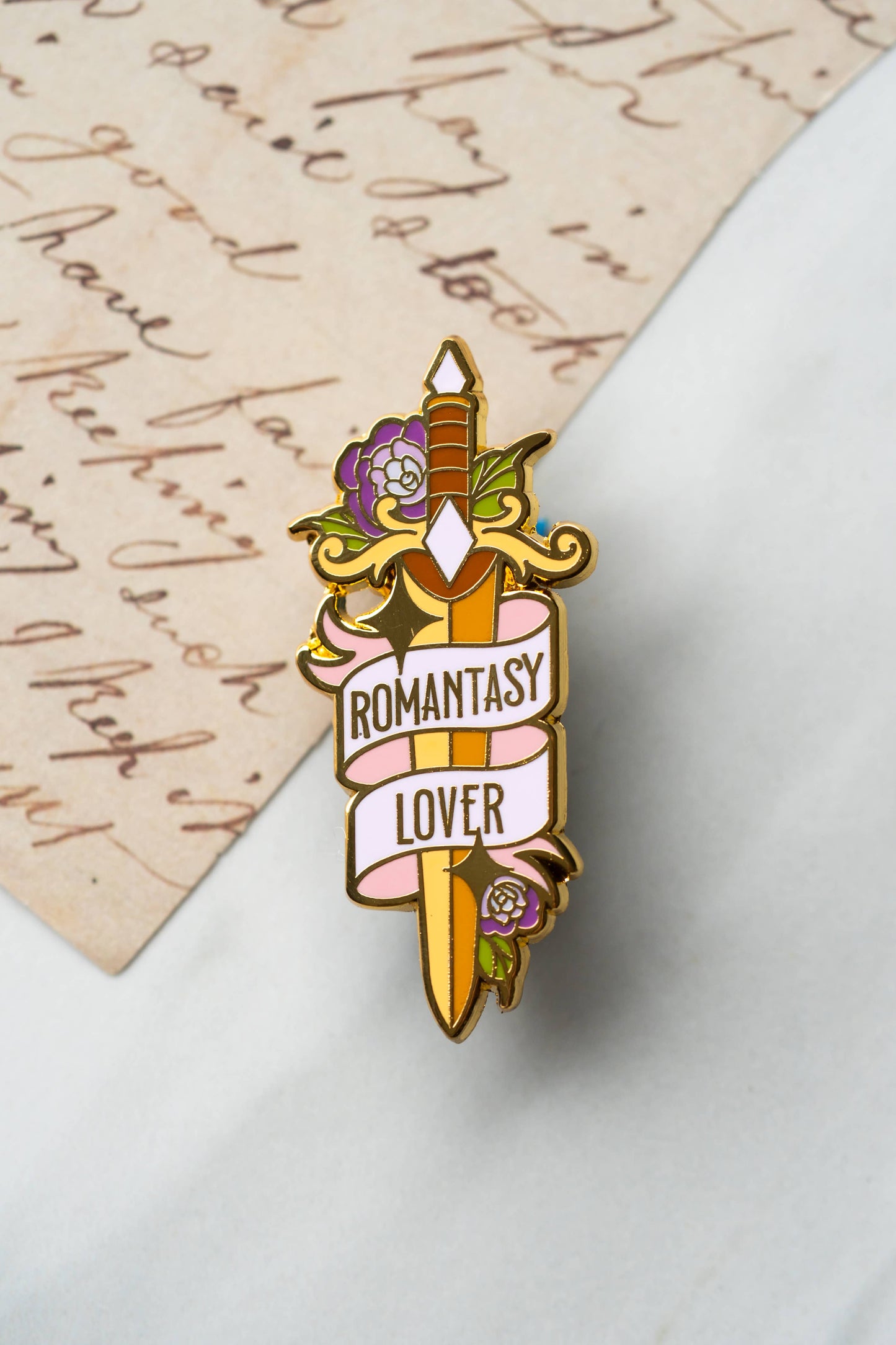 Romantasy Lover Sword Enamel Pin