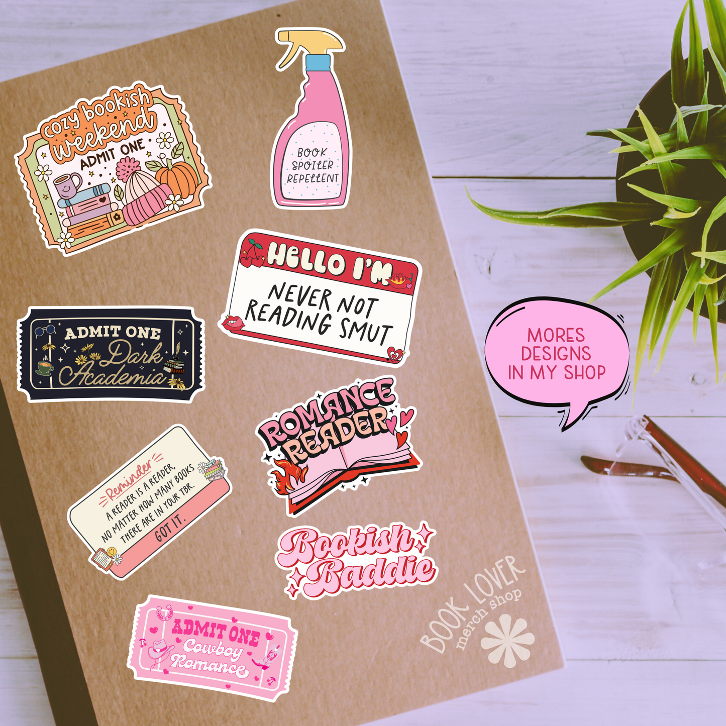 Autumn Bookstore Stickers / Bookish Stickers / Book Lover