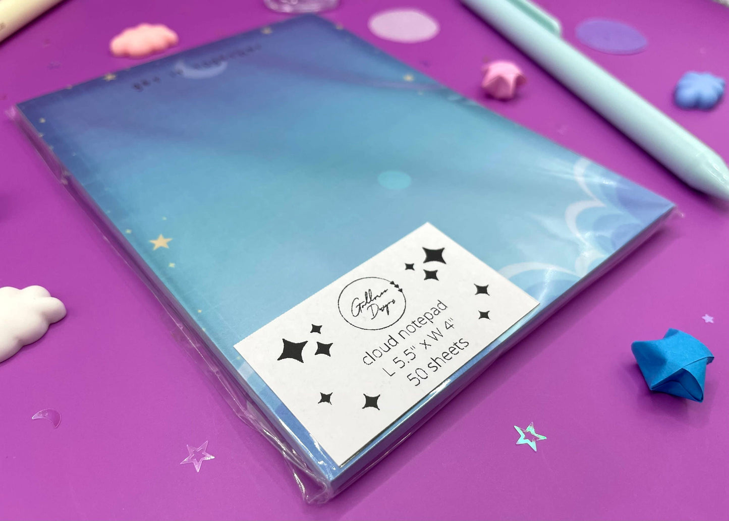 Celestial Notepad, Cute Memo Notepad, Gift for Her, Notepad