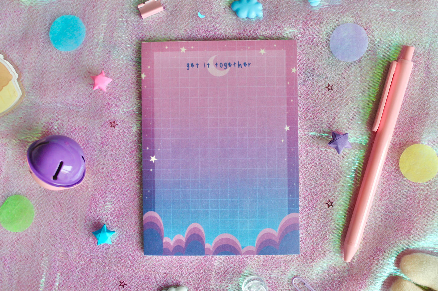 Celestial Notepad, Cute Memo Notepad, Cute Stationery