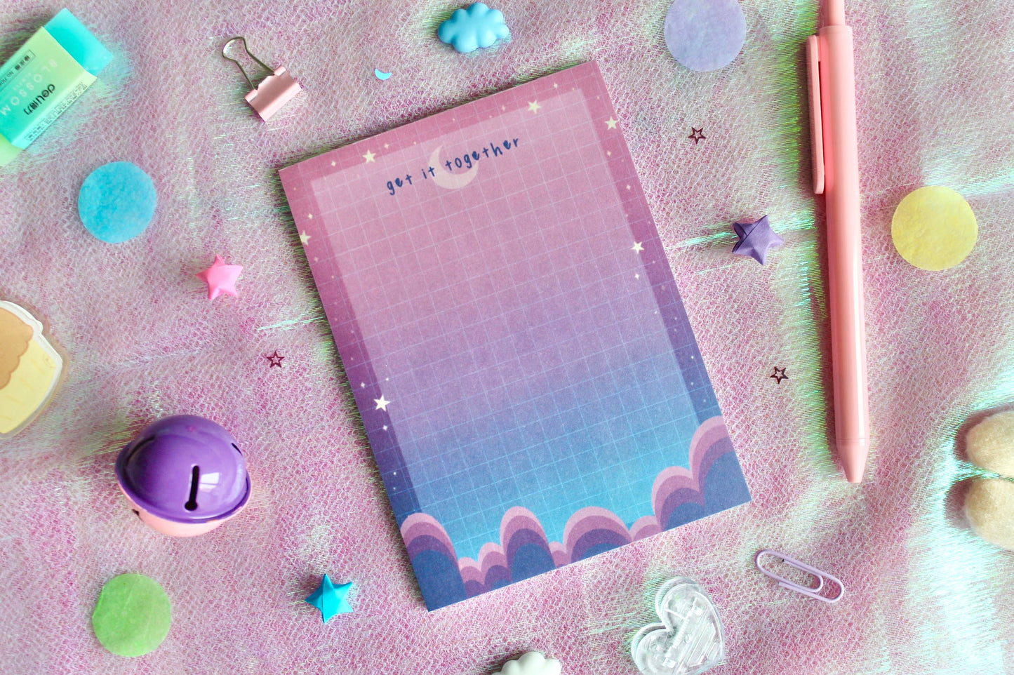 Celestial Notepad, Cute Memo Notepad, Cute Stationery