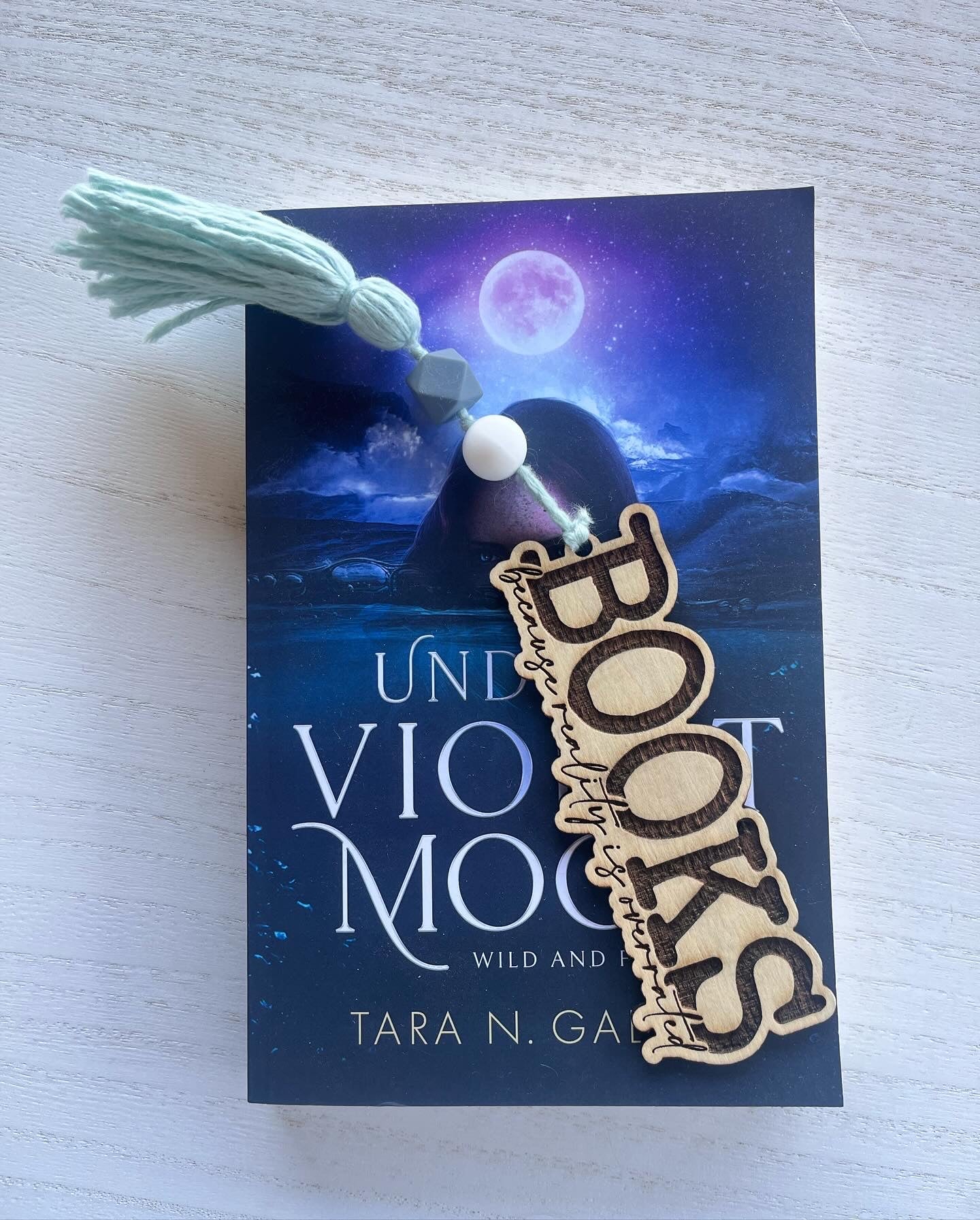 Reality is overrated Wood Bookmark