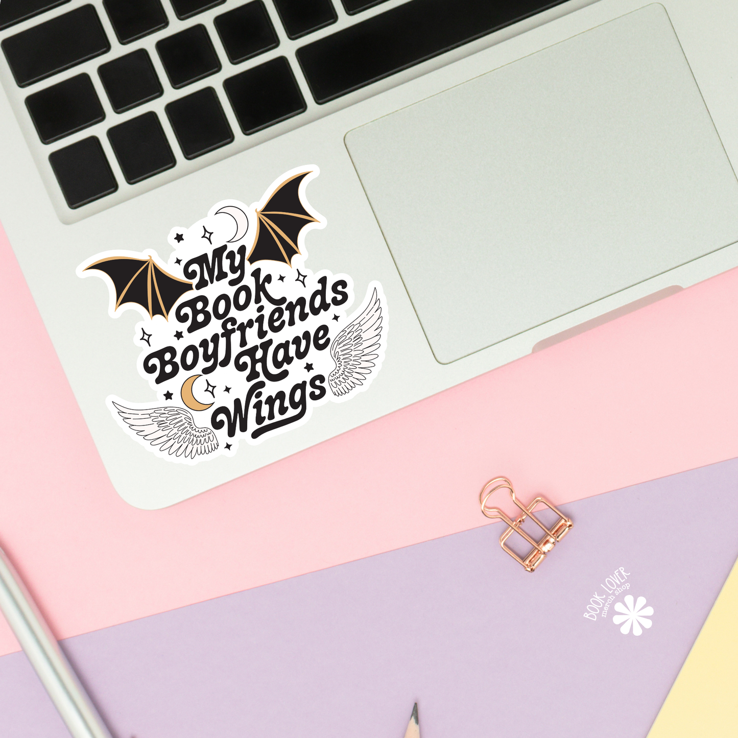 My Book Boyfriends Have Wings Stickers / Bookish Stickers /