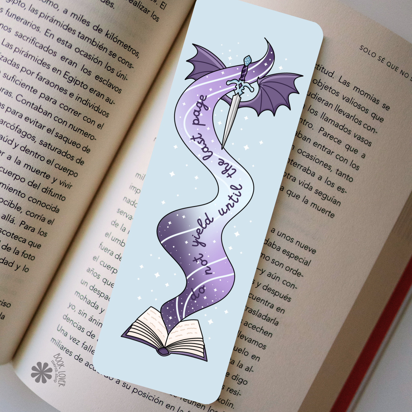 Do Not Yield Until The Last Page Bookmark / Dragon Bookish