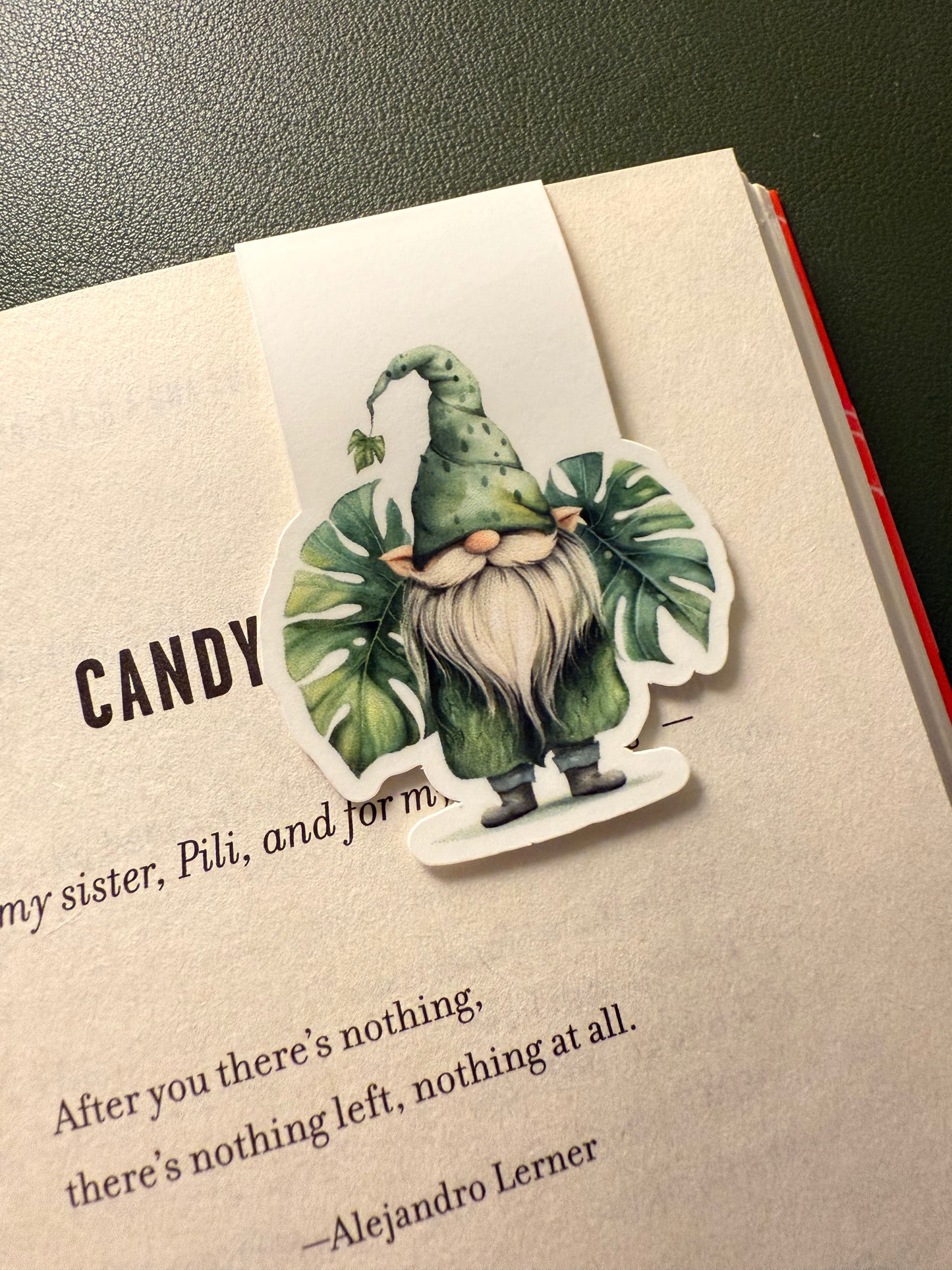 Monstera Gnome Bookmark