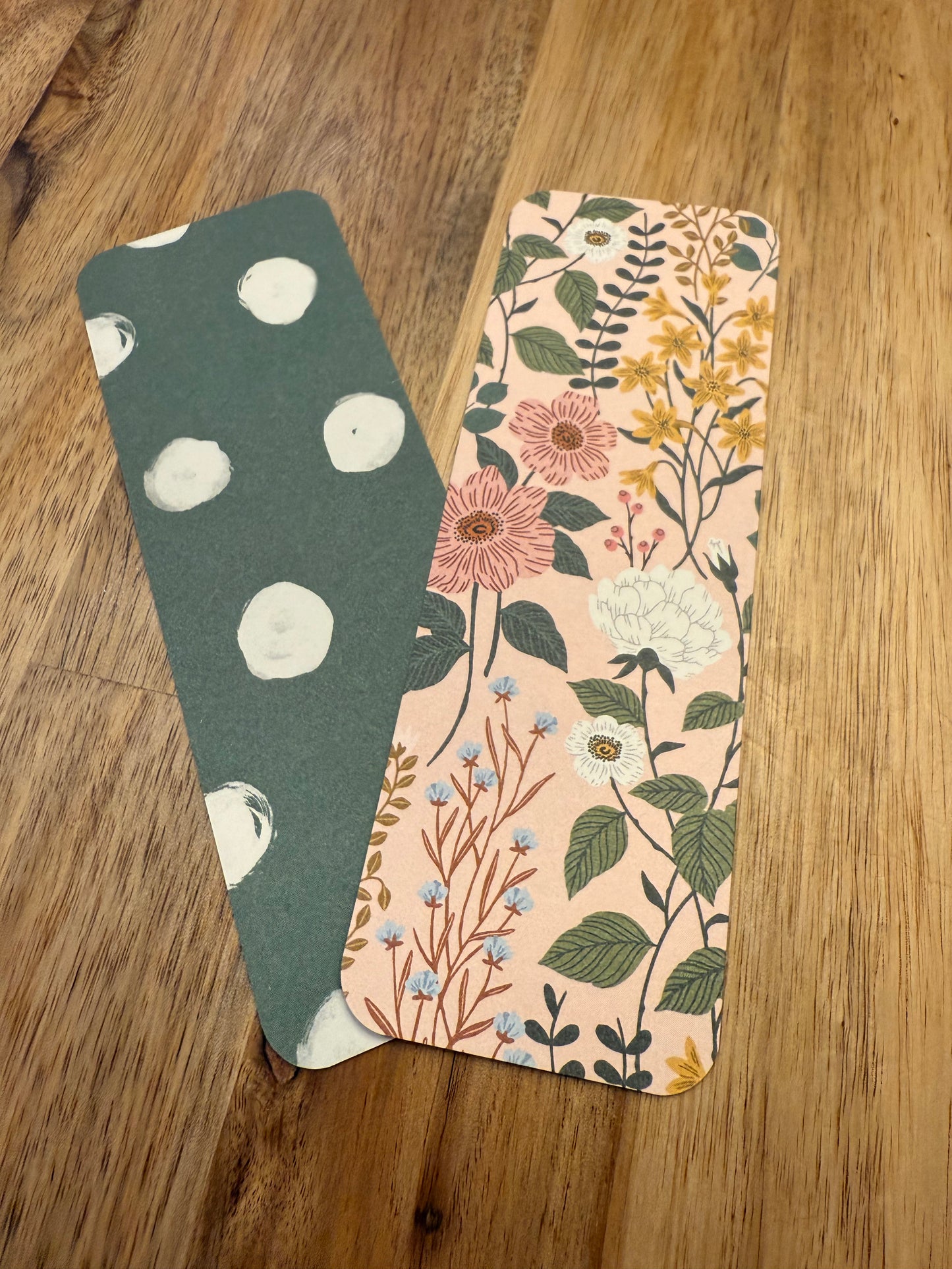 Pink Floral Bookmark