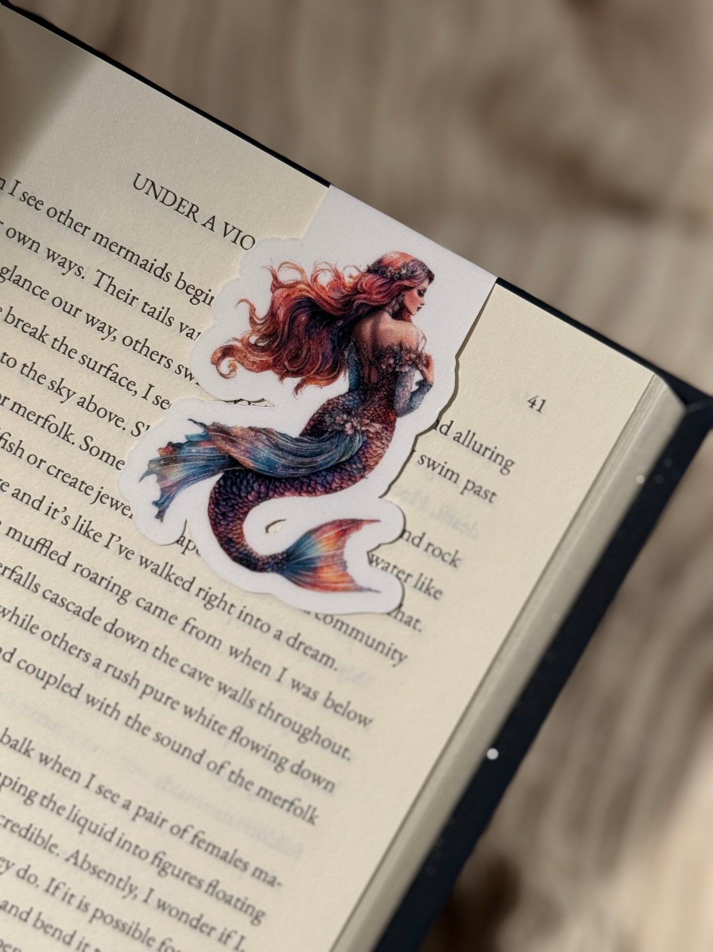 Mermaid Magnetic Bookmark