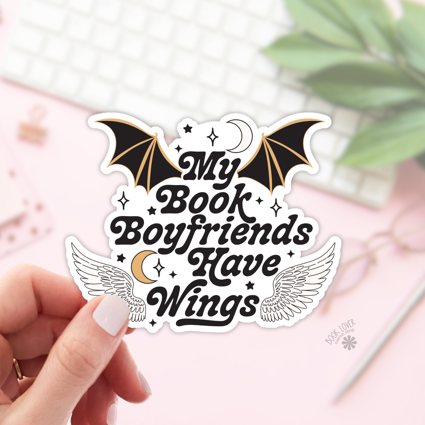 My Book Boyfriends Have Wings Stickers / Bookish Stickers /