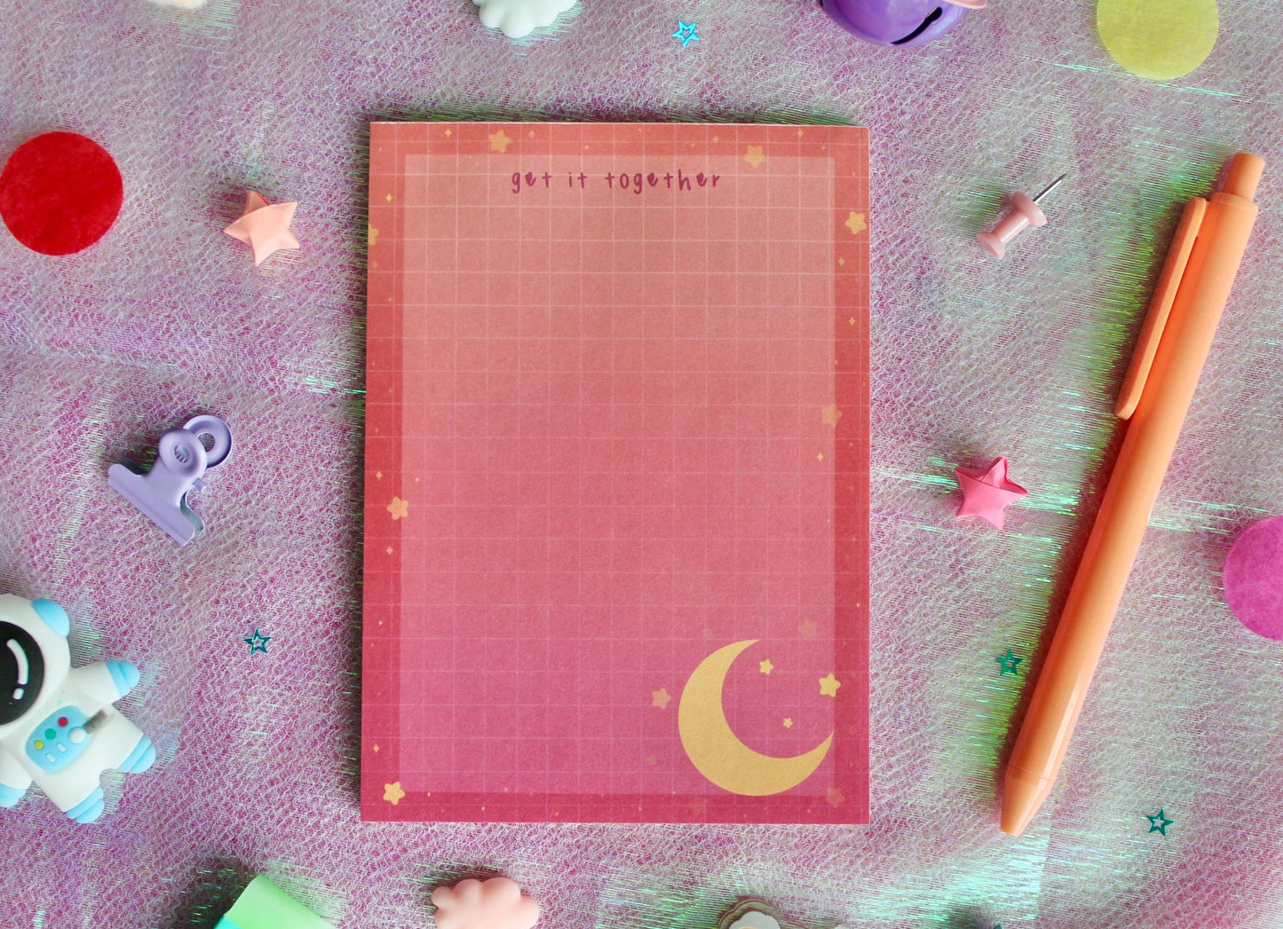 Celestial Notepad, Cute Memo Notepad, Cute Stationery