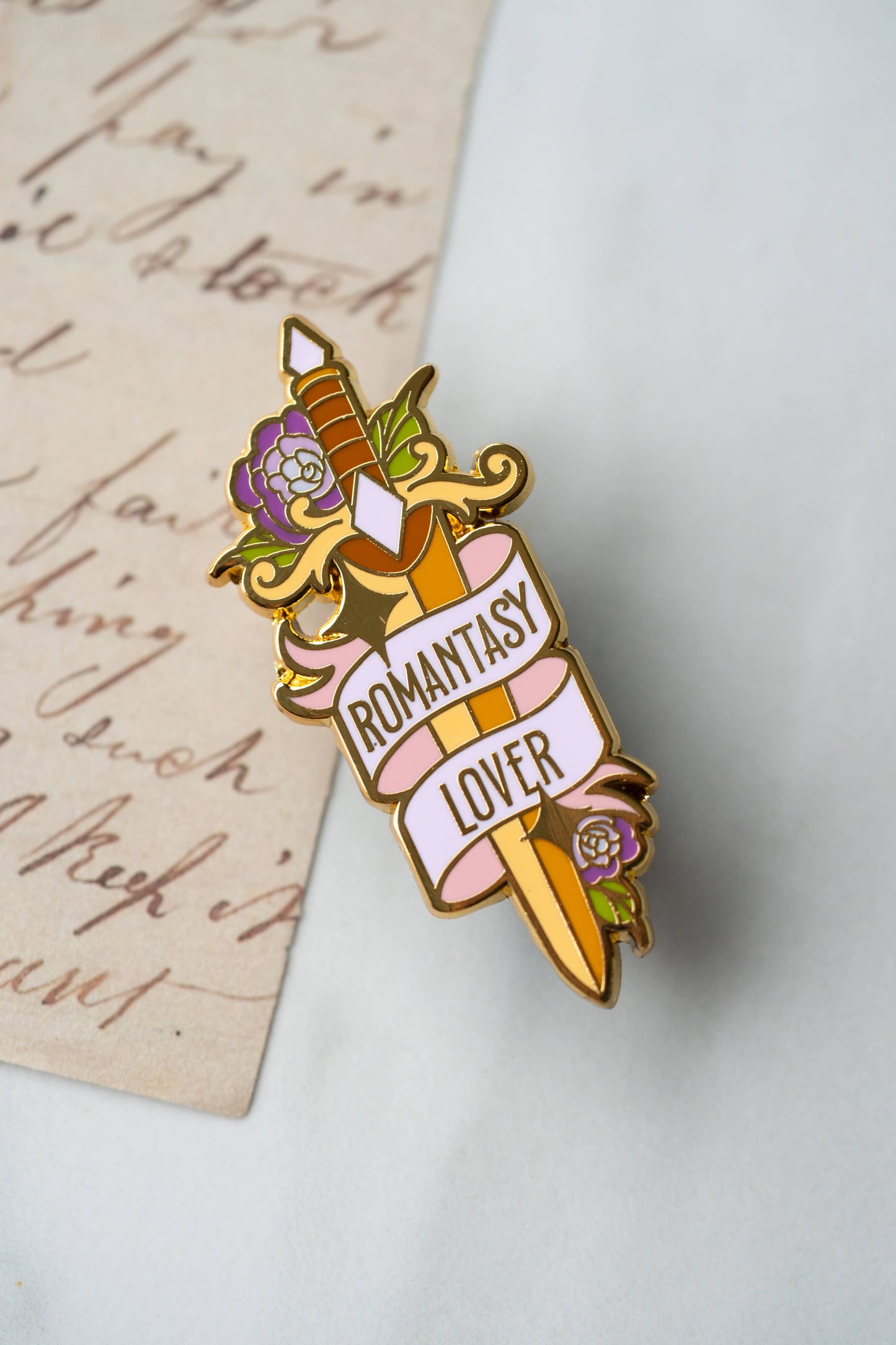 Romantasy Lover Sword Enamel Pin
