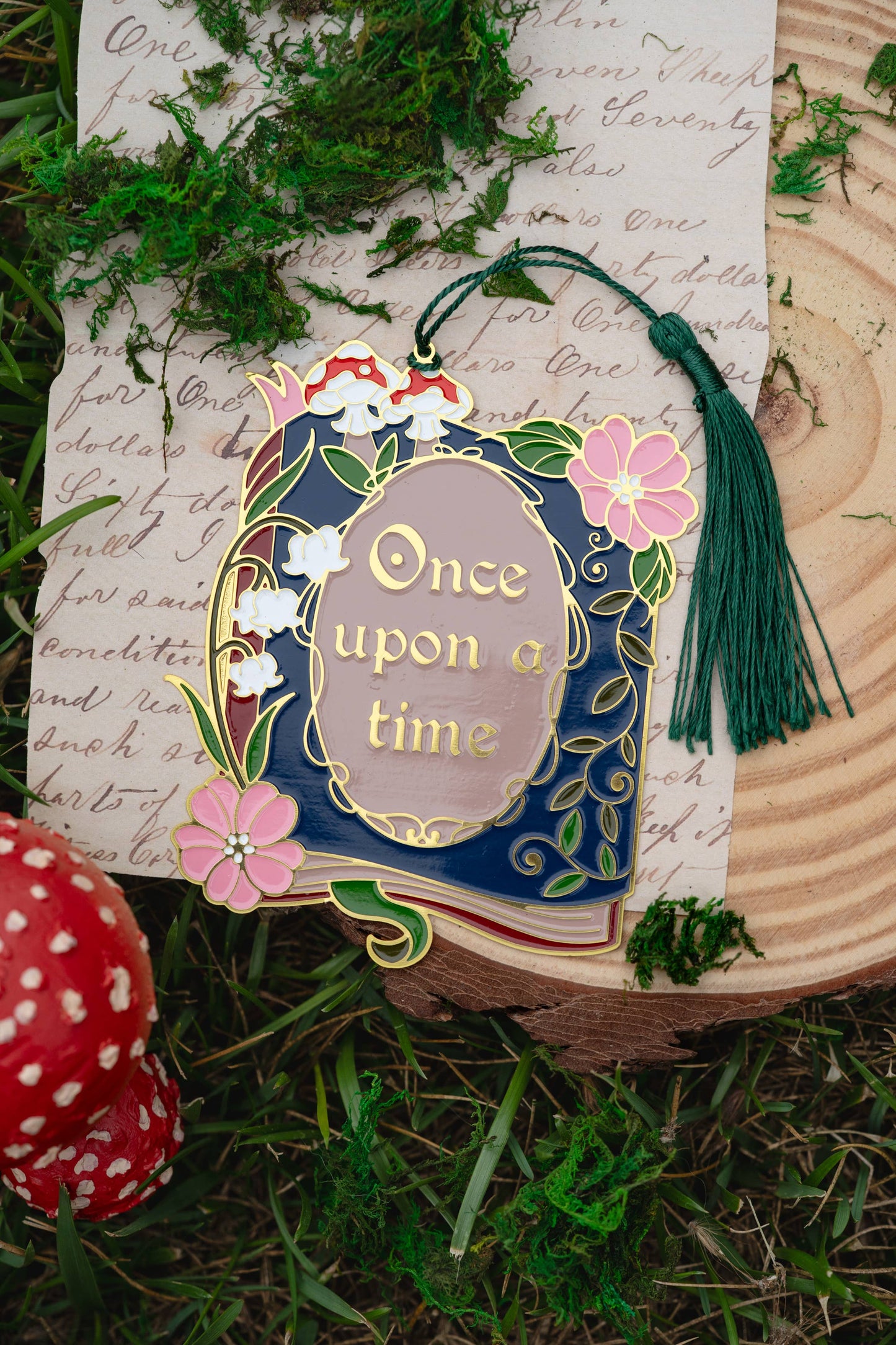 Once Upon a Time Book Metal Bookmark, Bookish Fantasy
