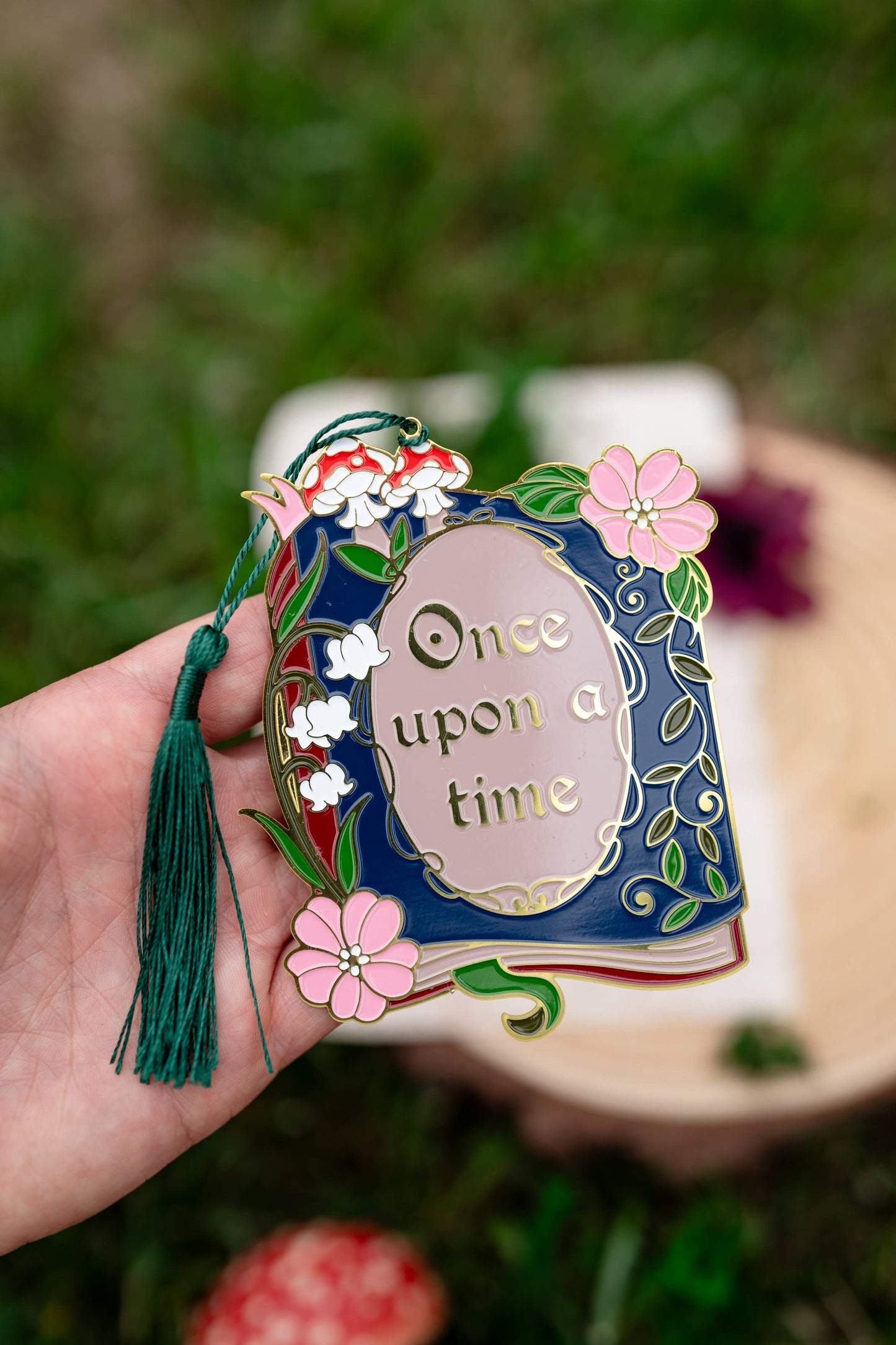 Once Upon a Time Book Metal Bookmark, Bookish Fantasy