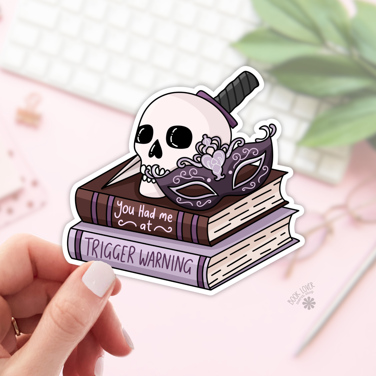 You Had Me At Trigger Warning Stickers / Bookish Stickers