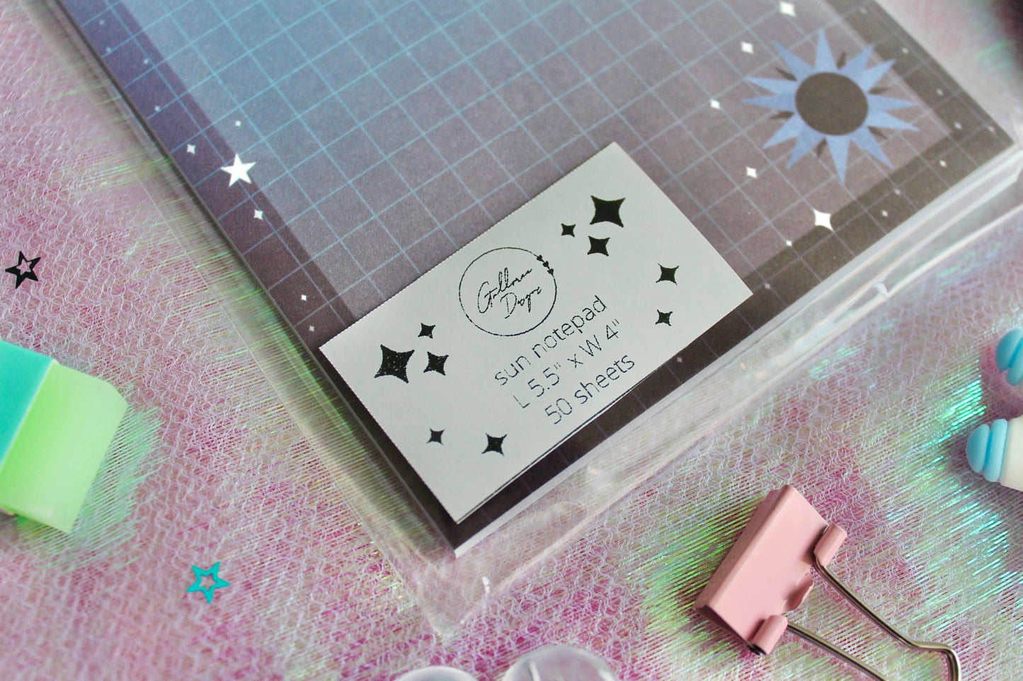 Celestial Notepad, Cute Memo Notepad, Cute Stationery