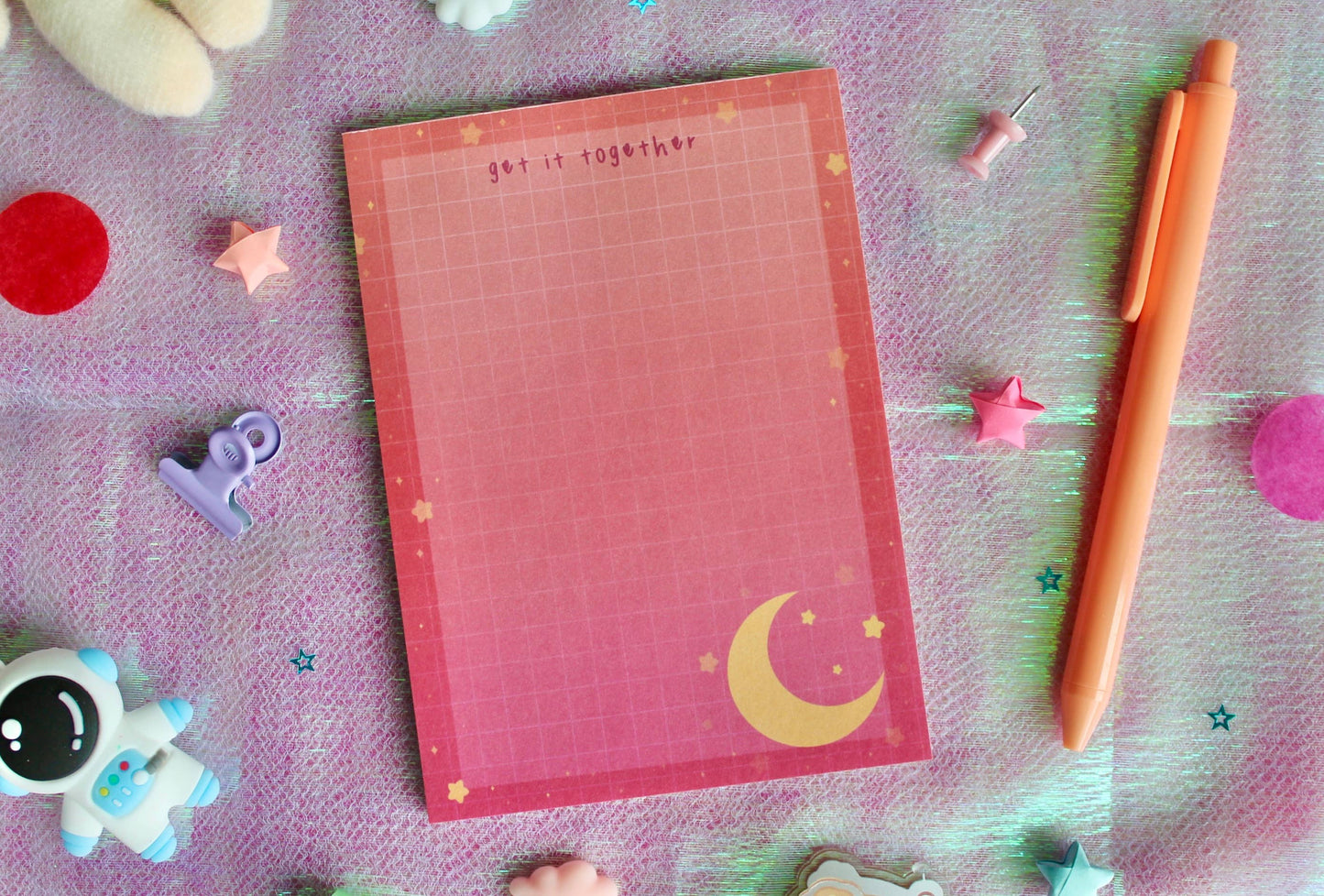 Celestial Notepad, Cute Memo Notepad, Cute Stationery