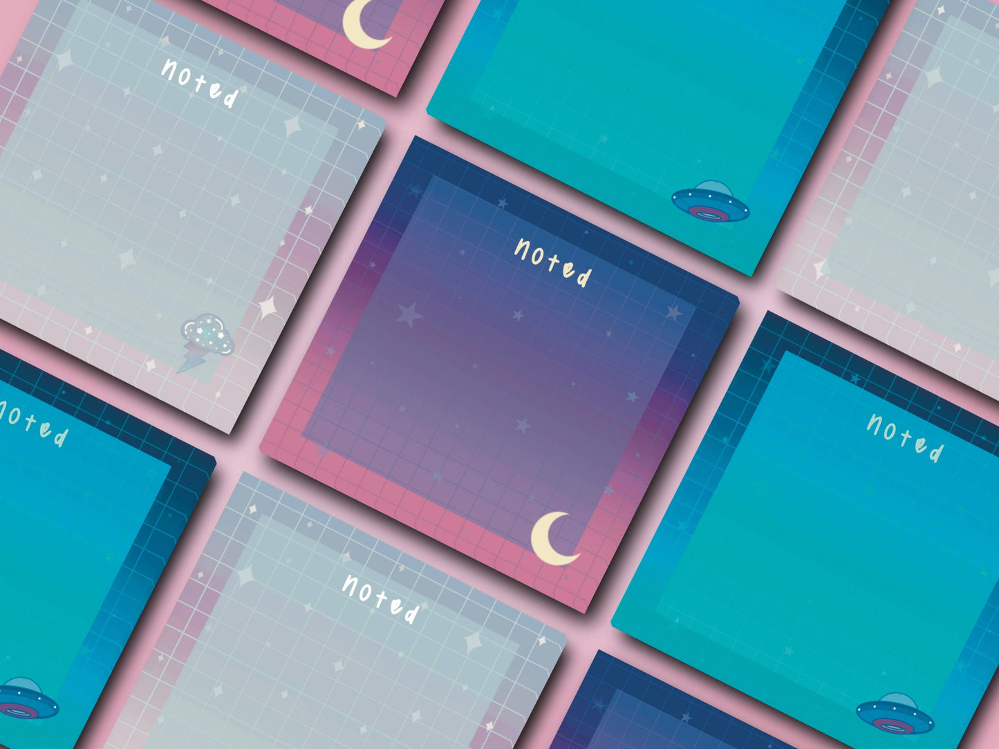 Celestial Sticky Notes Post It Aesthetic