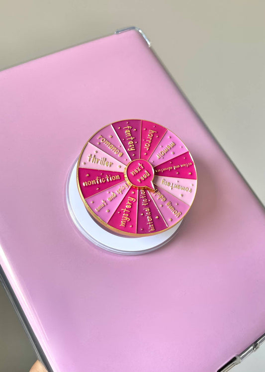 Kindle Popsocket, Pink Book Genre Kindle Grip, Kindle Holder