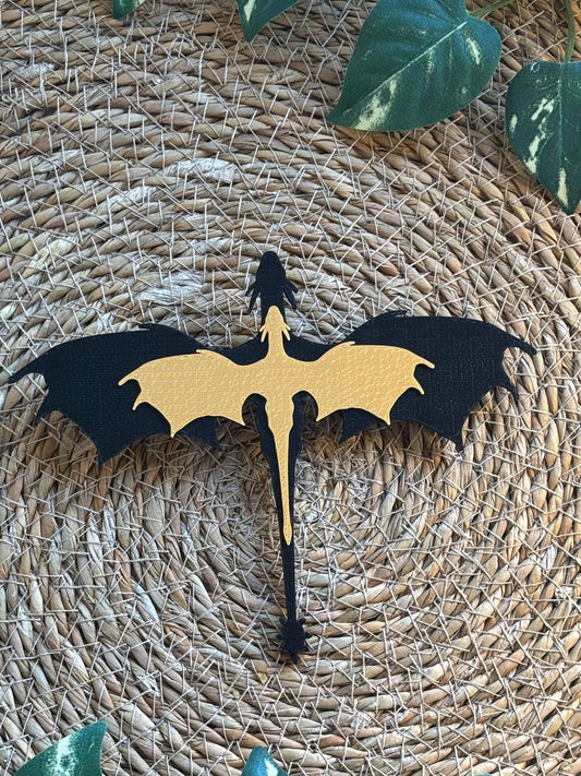 Flying Dragons Peek Out Sign