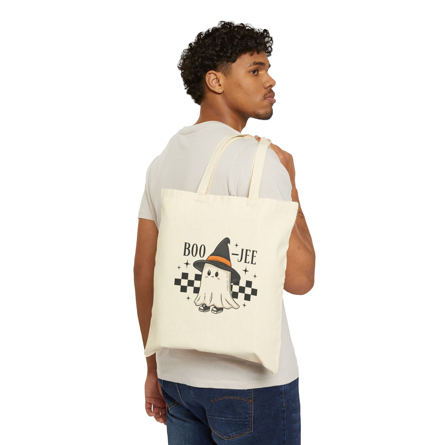 Cute Boo-Jee Ghost Canvas Tote Bag