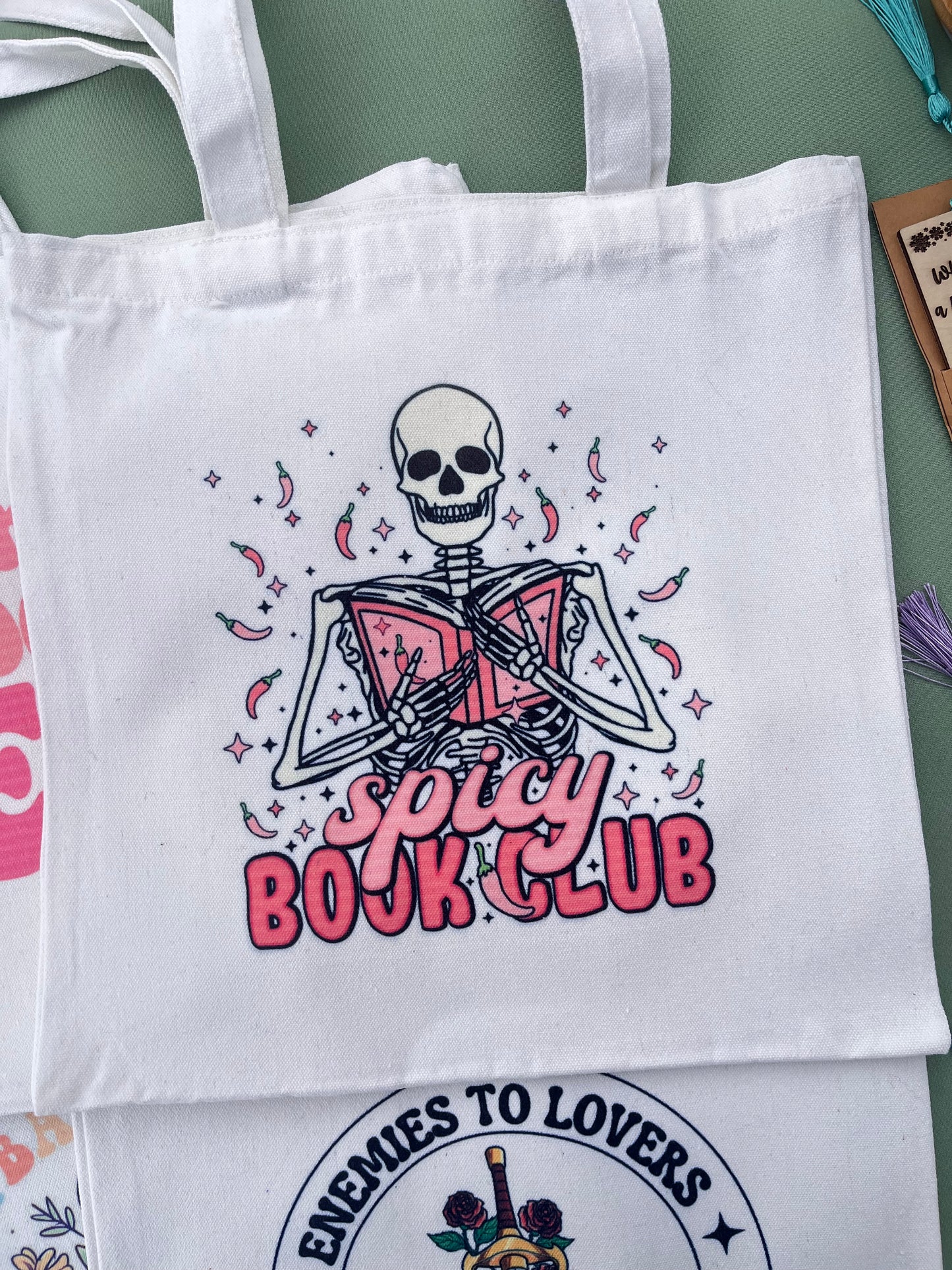 Book Canvas Tote Bags