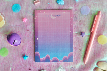 Celestial Notepad, Cute Memo Notepad, Cute Stationery