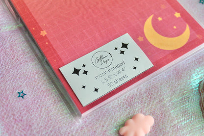 Celestial Notepad, Cute Memo Notepad, Cute Stationery