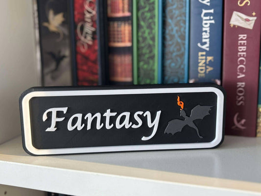 Bookish Genre Sign