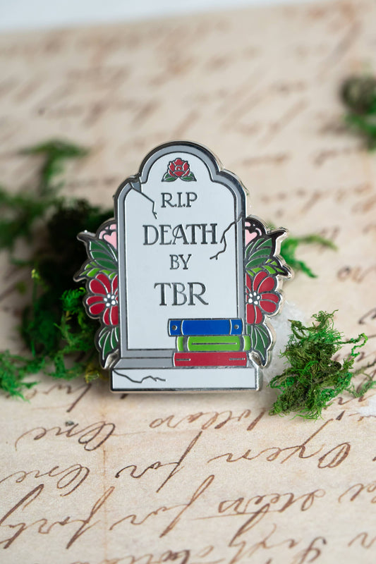 Death by TBR Enamel Pin, Bookish