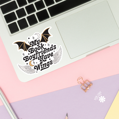 My Book Boyfriends Have Wings Stickers / Bookish Stickers /