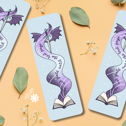 Do Not Yield Until The Last Page Bookmark / Dragon Bookish