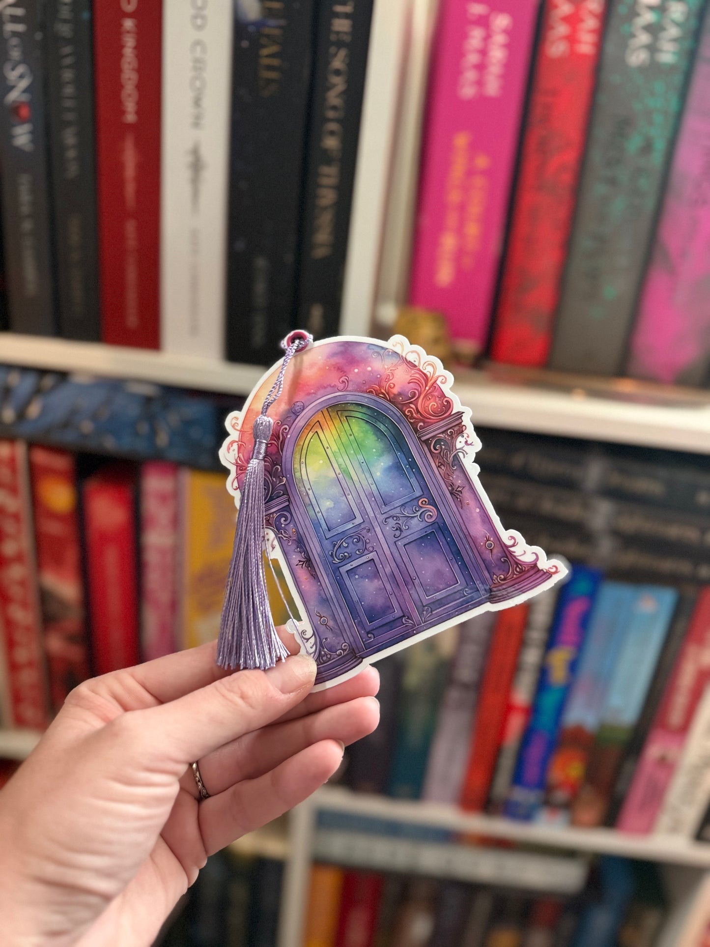 Fantasy Purple Door Bookmarm