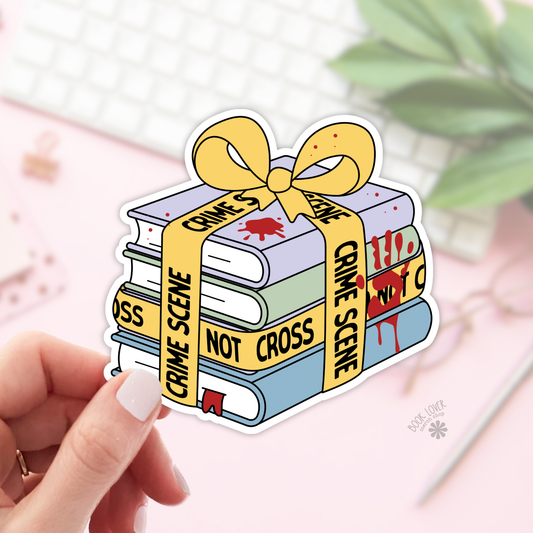Crime Scene Books Stickers / Bookish Stickers / Book Lover