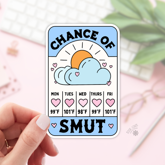 Chance of Smut Stickers / Bookish Stickers / Book Lover Gift