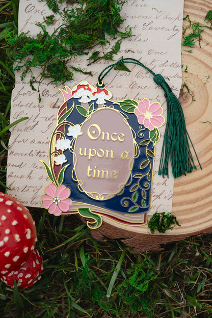Once Upon a Time Book Metal Bookmark, Bookish Fantasy
