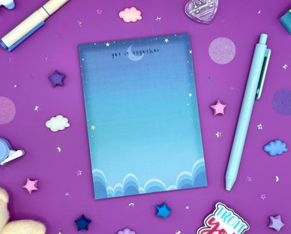 Celestial Notepad, Cute Memo Notepad, Gift for Her, Notepad