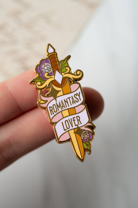 Romantasy Lover Sword Enamel Pin